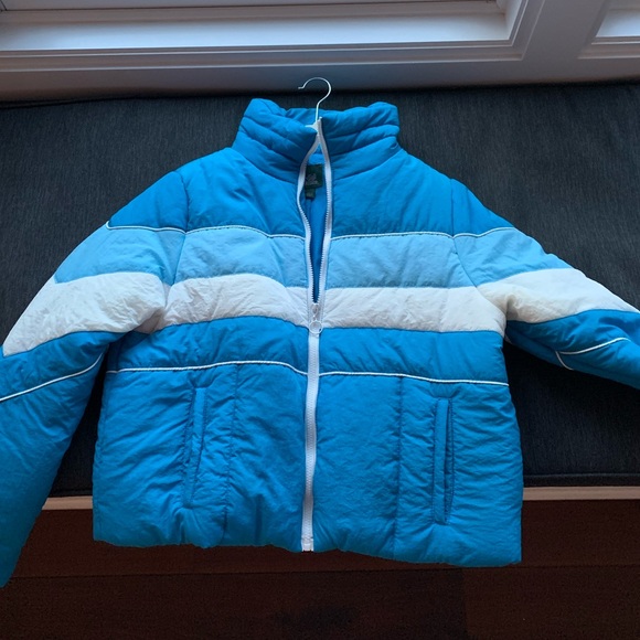 wild fable Jackets & Blazers - Wild Fable Blue Retro Puffer
